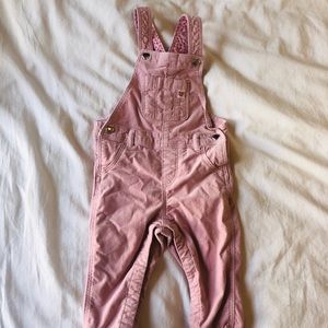 H&M velvet like overalls - 9-12 months